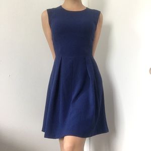 Vintage Azure Blue Midi Dress